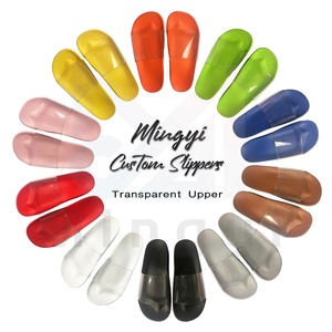 Sandalias de Verano para el Hogar, Diseño de Moda, Antideslizantes, con Tira Transparente en la Parte Superior, Logotipo Personalizado, Unisex - Product Image 1