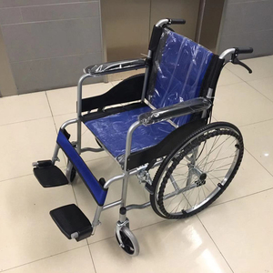Silla de Ruedas Manual Plegable Ajustable KSM-202 para Cuidado Médico en el Hogar, Hospital y Personas Mayores - Product Image 1