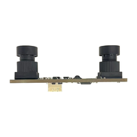 Mini Module de Caméra Binoculaire RVB 4MP à Double Objectif IA, Obturateur Global, 60fps, Interface USB 2.0 Réglable, Détection Faciale 3D Universelle