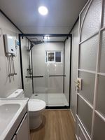 Diseño 3D Prefabricado de Acero Modular de Dos Pisos Moderno Impermeable y Aislado