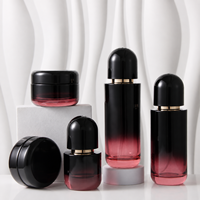 Nuevo Set de Envases Cosméticos Minimalistas y Artísticos con Bomba Dosificadora para Loción y Suero, Tarro de Crema de 50g y Botella Dividida