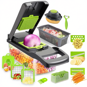 เครื่องหั่นผัก 16 in 1 พร้อมใบมีดสแตนเลส 7 ใบ สำหรับใช้ในครัว - Product Image 2