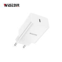 Chargeur mural rapide WISESIR 33W GaN Type-C PD 3.0 PPS avec protection OTP, efficacité de 92%, certifié CE ROHS