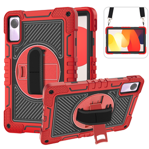 เคสแท็บเล็ตแบบแข็งแรงทนทานสำหรับ iPad 9.7 รุ่นใหม่ (รุ่นที่ 5 ปี 2017/รุ่นที่ 6 ปี 2018) ขนาด 9.7 นิ้ว พร้อมขาตั้งแบบพับเก็บได้และสายคล้องข้อมือ - Product Image 2
