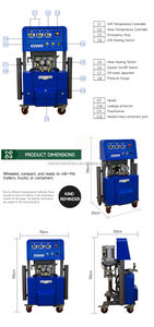 Equipo de Espumado de Poliuretano con Bomba, Motor, Rodamiento y PLC para Máquina de Pulverización de Aislamiento de Paredes y Techos en la Construcción - Product Image 6