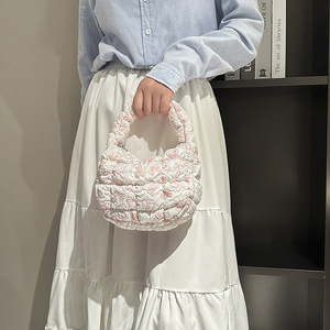 Borsa Mini a Forma di Raviolo con Fiori in PU e Zip per Donna, Nuova Collezione 2025, Vendita all'Ingrosso dalla Cina - Product Image 3