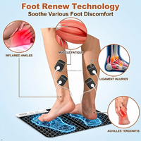 Nouveau Tapis de Massage Intelligent EMS à Microcourant 2026 avec Télécommande Sans Fil, Appareil Multifonctionnel pour Points d'Acupression des Pieds et des Jambes (12 Modes)