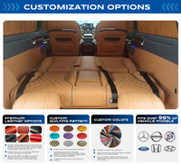 Sièges en cuir de luxe VIP pour voitures électriques, accessoires pour Alphard W447 Hiace Van Sprinter Classe V
