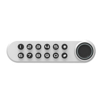 Cerradura Inteligente para Armario con Acceso por Código, Cerradura Biométrica sin Llave con Huella Dactilar, Cerraduras Digitales para Armarios de Hotel