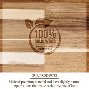 Plantas de Césped Artificial en Maceta Decorativa de <span class=keywords><strong>Madera</strong></span> Maciza de Acacia de Lujo, Vegetación Artificial en Contenedor Rectangular de <span class=keywords><strong>Madera</strong></span> - Product Image 4