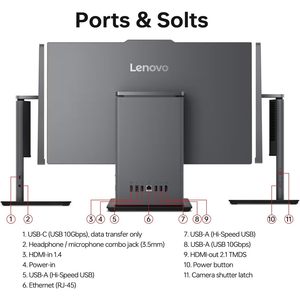 สำหรับ ThinkCentre NEO 50A 23.8 "FHD Anti-Glare Business All-in-one Intel Core I7-13620H 32GB DDR5 RAM 1TB SSD 64GB 1TB HDD - Product Image 2