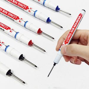 Marcador Permanente de Punta Plana para Trabajos de Construcción y Carpintería, 20-30 mm, Tinta Inodora, Escritura Suave, para Perforaciones Profundas - Product Image 2
