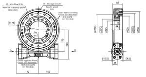 Ept Ept Je9 Bibo Je9 Ratio 62 1 Slewing Drive Gearbox Reducer <b>Worm</b> Gear Slew Drive Je9 Slewing Drive Gearbox Reducer <b>Worm</b> Gear - Product Image 3