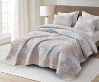 Ensemble de couette 3 pièces en coton/polyester doux personnalisé couvre-lit léger en microfibre couvre-lit réversible ensembles de couvre-lit