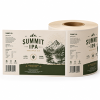 Étiquette adhésive personnalisée 12 OZ 330ml pour bouteille/canette de bière artisanale, impression vinyle, étiquettes d'emballage de boissons de brasserie imperméables
