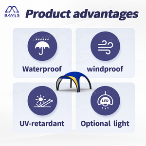 Tente gonflable personnalisée avec logo, dôme d'air, auvent, gazebo, tentes de salon professionnelles pour événements, fêtes, publicité, Tienda Inflable - Product Image 3