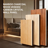 Panel de Pared de WPC con Cristal de Carbono, Decoración para Toda la Casa, Impermeable, Resistente a la Humedad, Insonorizante, Tablero Decorativo