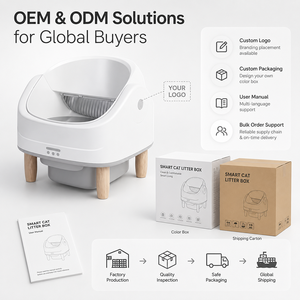 Smart <b>Cat</b> <b>Litter</b> Box Automatic Self Cleaning Furniture Style Pet Toilet with App Control WiFi Connection Large Capacity - Product Image 5