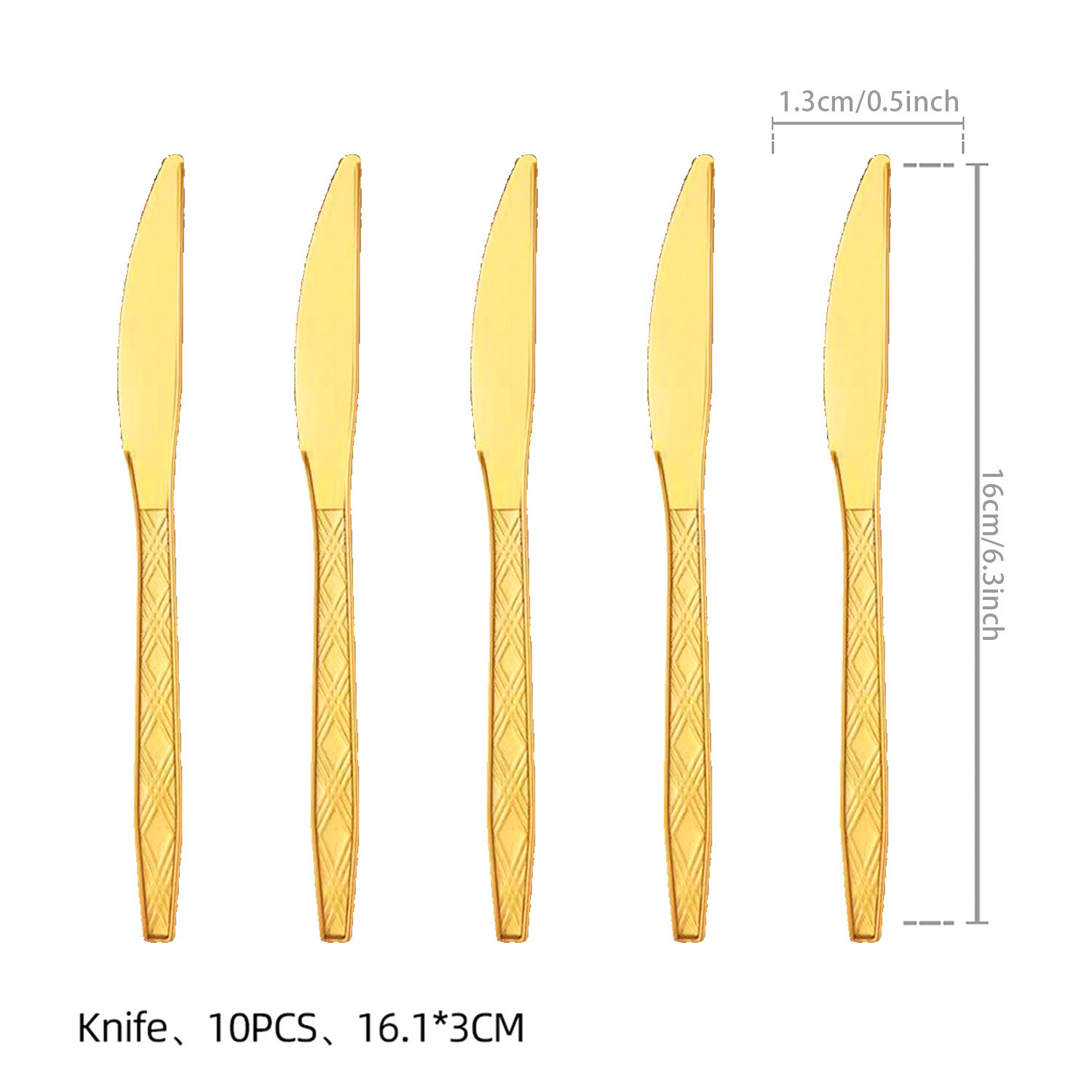 Gold-Knife x10 pcs