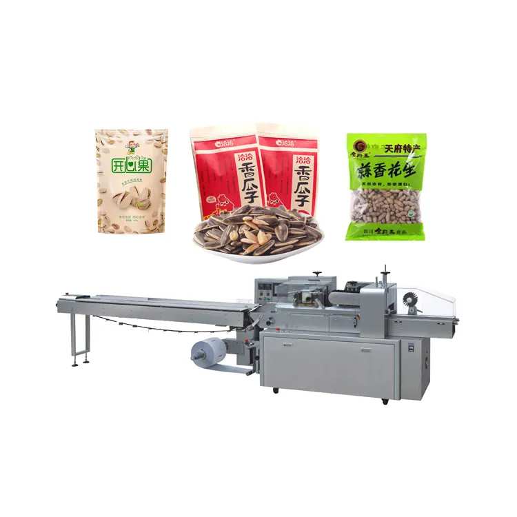 Fully Automatic Horizontal Frozen Fresh Meat Whole Chicken Pillow Packing Machine