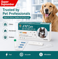 Kit de test rapide combiné Canine Parvovirus/Giardia CPV/GIA pour hôpitaux vétérinaires et vétérinaires spécialisés en parvovirus et virus de la maladie de Carré chez le chien