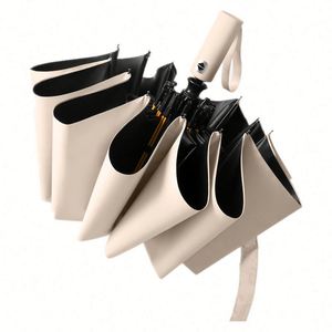 Parapluie inversé automatique grand format pour la pluie et la protection UV, parapluies pliants portables, cadeau promotionnel - Product Image 1