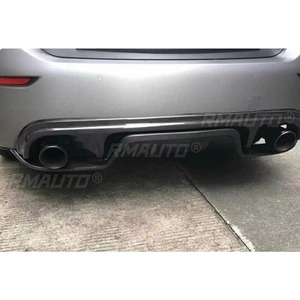 Lèvre de pare-chocs arrière en fibre de carbone véritable, séparateur de pare-chocs arrière pour Infiniti Q50 2014-2018, kit carrosserie, accessoires auto - Product Image 3