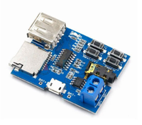 Module de lecteur IC logique avec amplificateur intégré et décodeur MP3 sans perte, prise en charge des cartes TF et des clés USB pour applications numériques MP3/3C