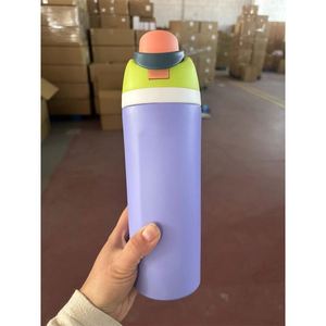 570ml 750ml Double Drink 6-12 Hours Thermal Insulation 304 Stainless Steel Insulated Water Bottle Flip Top Portable Vacuum Mug - Product Image 2