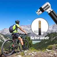 Portable Mini 300 Psi Haute Pression Main Vélo Gonfleur Lumière Vélo De Route VTT Pompes À Air avec Type De Valve Schrader