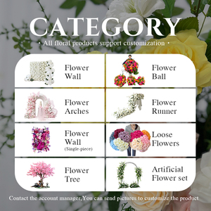 SUNWEDDING vendita calda rose arco colore-sbiadimento fiore artificiale pilastro arco <span class=keywords><strong>Kit</strong></span> arredamento realistico per le proposte di natale/matrimonio - Product Image 5
