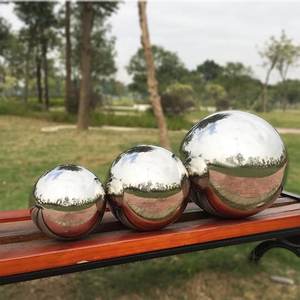 Boules miroir en acier inoxydable AISI 304 316, 150 mm, 250 mm, 350 mm, 450 mm, boules creuses à roulement pour décoration - Product Image 6