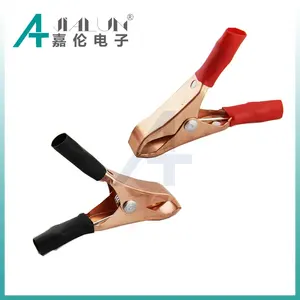 Battery Clip JIALUN 10Amp Alligator Clip Copper Plated Iron Battery Charger Clamp Electrical Crocodile Clamp