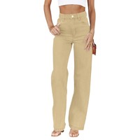 Pantalons en jean personnalisés avec logo, jeans baggy à jambes larges, pantalons de rue hip-hop personnalisés pour femmes