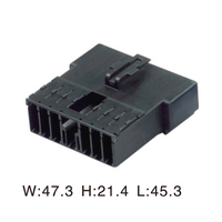 Conector automotriz de plástico eléctrico, arnés de cables macho, conector automático, 2 unidades
