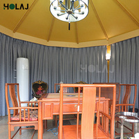 Maison flottante de luxe imperméable, préfabriquée, modulaire, avec structure en aluminium, maison aquatique de luxe