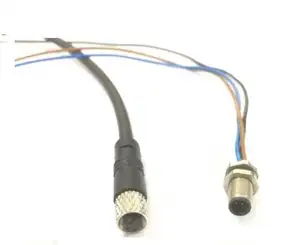M5 3 pinos 4 pólos macho fêmea em ângulo reto mini cabo de conexão impermeável 5mm IP67 M5 conector de cabo à prova d'água