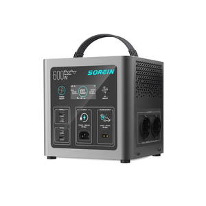 Generador solar Sorein de 600w, UPS con batería de litio Lifepo4 de 640Wh, estación de energía portátil con paneles solares - Product Image 1