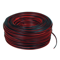 18 Awg Rouge Noir Ruban Plat Haut-Parleur Câble Haut-Parleur 18 20 Gauge Haut-Parleur Fil Audio Double Haut-Parleur Câble