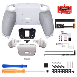 EXtremeRate Remappable Rise 2.0 Remap Kit With Rubberized <b>Grips</b> Back Shell Metal K1 K2 Buttons for PS5 <b>Controller</b> - Product Image 2