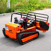 Tondeuse à gazon télécommandée CE Euro 5, robot tondeuse autotracté pas cher, tondeuse à gazon tout-terrain professionnelle, vente en gros