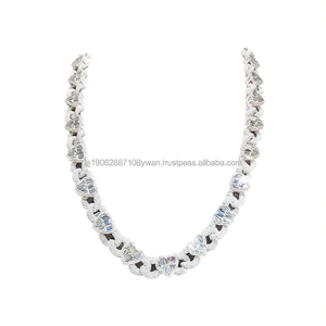Fully Iced Out Cuban Link <b>Chain</b> with Baguette & Round Moissanite Diamonds for <b>Rappers</b> or Streetwear Use Available for Sale - Product Image 1