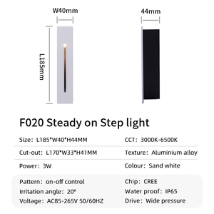 Dọc hình sáng nhúng hình chữ nhật cầu thang lối đi Đèn sàn - Product Image 6