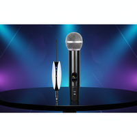Microphone sans fil universel UHF K-Song, amplificateur de puissance pour performance, carte son, carte de réception sonore à tige télescopique