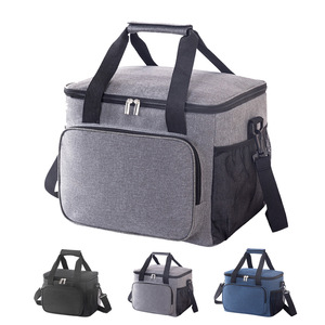 Sac isotherme pour déjeuner personnalisé avec logo, en Oxford 600D, isolé pour le bureau, les voyages, les pique-niques, sac thermique souple, boîte isotherme avec bandoulière - Product Image 2