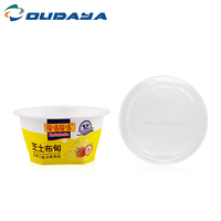 Gobelets en plastique OUDAYA IML 65ml 7.2g en PP de qualité alimentaire à paroi simple, diamètre 61mm, pour desserts, glaces, yaourts, gelées, bonbons et snacks - Vente en gros
