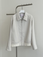 Veste en cuir de mouton véritable blanche pour femme, veste de motard lisse et brillante, manteau de moto décontracté pour femme