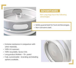 Barriles de Acero Inoxidable de 1.5 mm de Espesor, Marca KIMLONG, Estándar DIN, para Almacenamiento de Cerveza, Acabado Mate, 20L, 3 Años de Vida Útil, Vietnam - Product Image 5