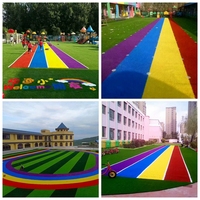 20MM & 25MM Regenbogen-Kunstrasen für Sportanwendungen und Volleyball-Spielplätze