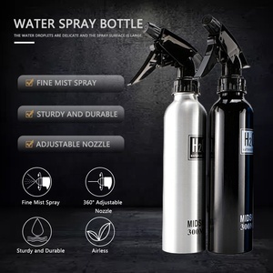CestoMen, botellas de spray de viaje recargables negras, peluquero, Mini botella de spray de aluminio de 300ml para salón de peluquería - Product Image 5
